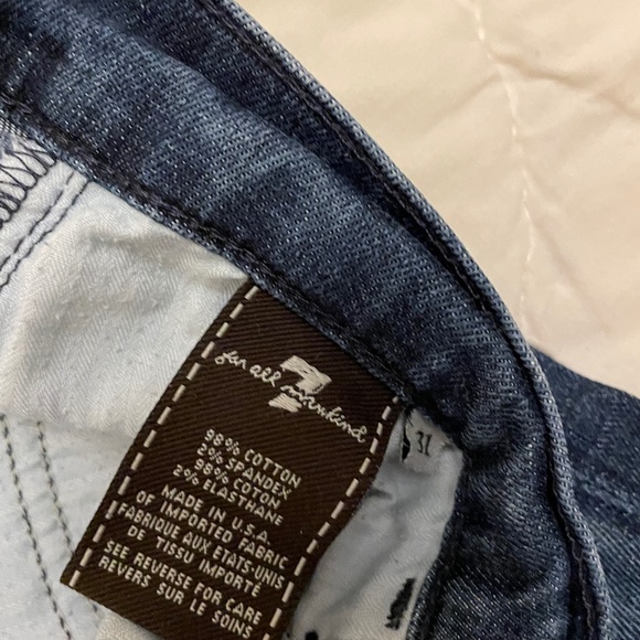 7 For All Mankind "High Waist Bootcut" (mid rise) Size 31 Great Condition! - Picture 7 of 10